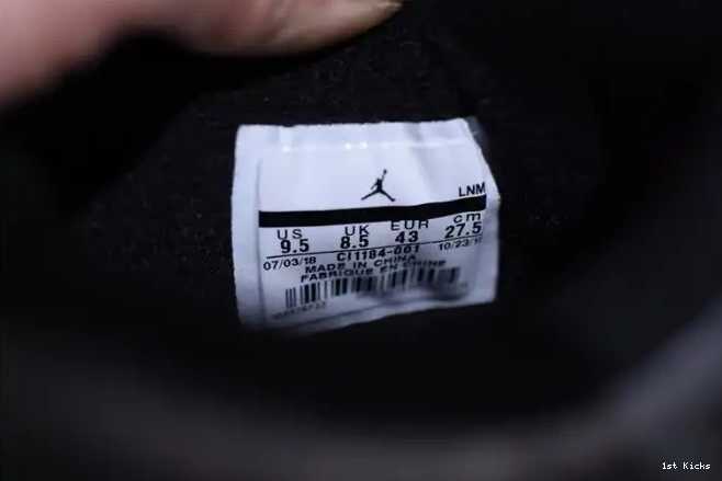 1st Kicks Shoes CI1184-001 Air Retro Black 4 Laser Jordan 0608